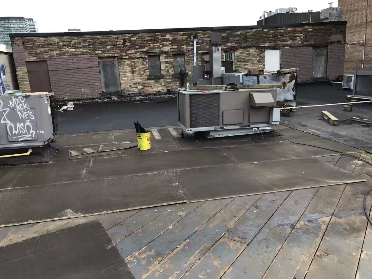 Flat Roofing before