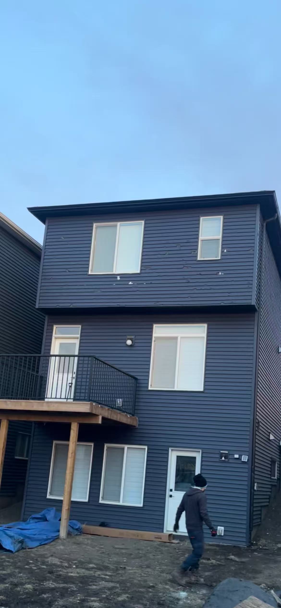 Siding before